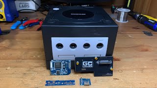 Modding the Gamecube in 2022! GC Dual HDMI mod and GCLoader optical disc emulator install!