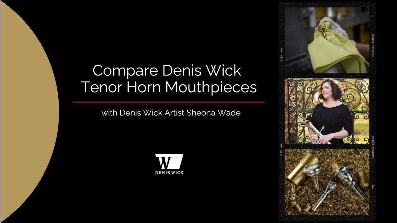 Listen, Compare, Learn Denis Wick Tenor Horn Mutes Aluminum vs Wooden