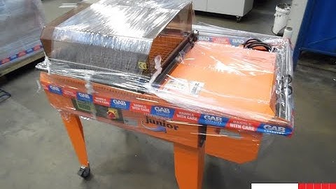 used minipack junior shrink wrapping machine from UK   Gab Supplies Ltd   1999