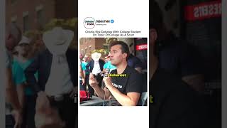 Is college a scam??? What do y’all think? #charliekirk #debate #usa Wealth
