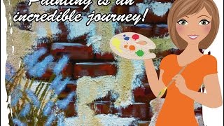How to Paint a brick wall in acrylics on canvas