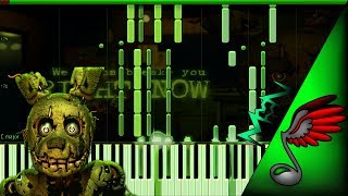 The Hunt [FNAF 3 SONG] (Piano Cover by Danvol) - Synthesia HD