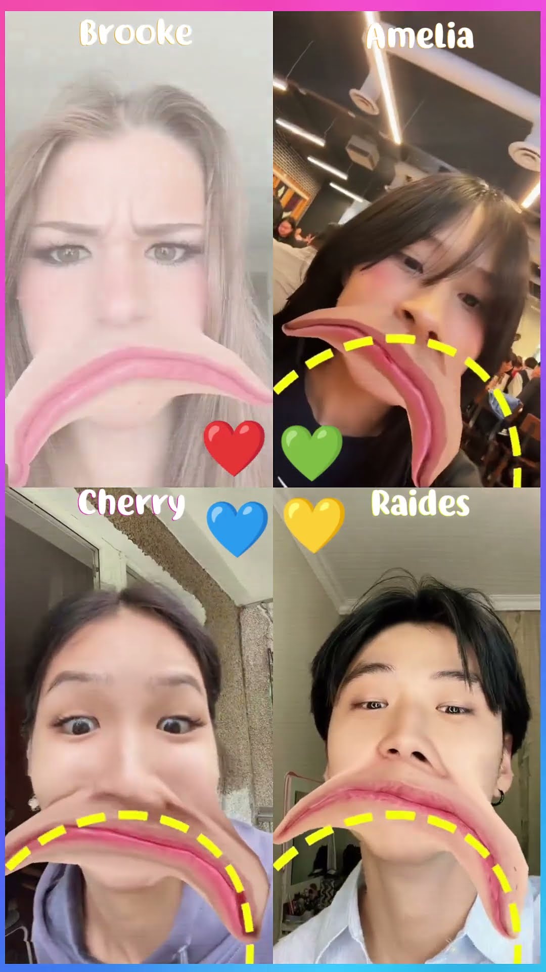 L O V E ❤️ Brooke x Amelia x Cherry x Raides #shorts #dance #tiktok #love
