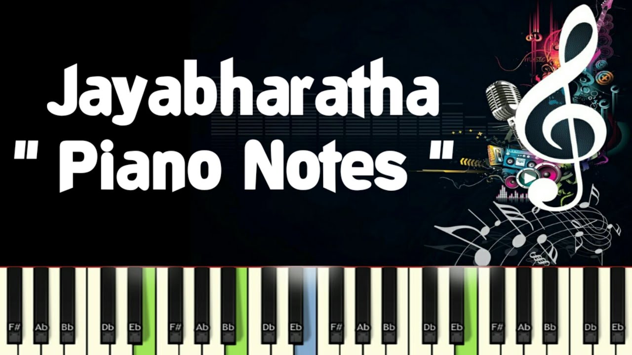Jayabharatha Full Naada Geethe Piano Notes Midi Karaoke