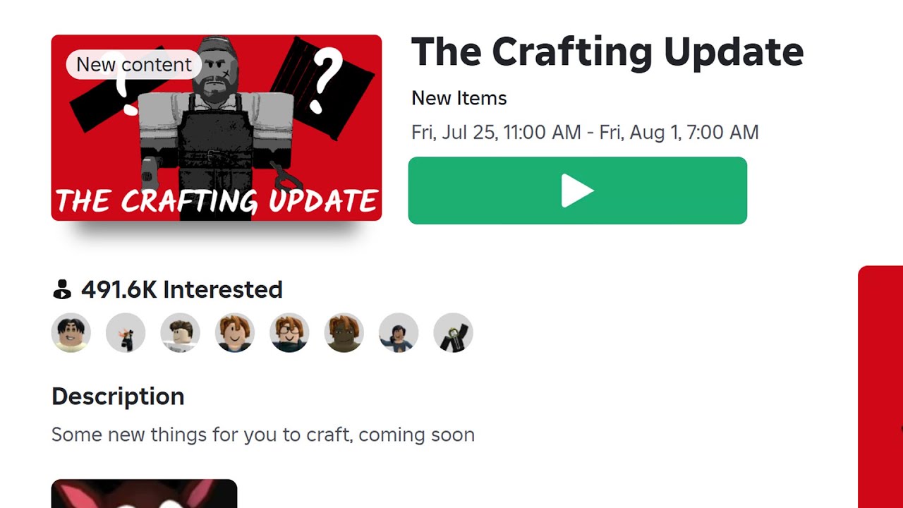 99 Nights In The Forest NEW CRAFTING UPDATE (Roblox)