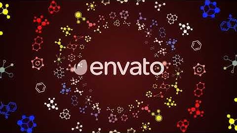 Falling Chemistry Molecules (2 videos) | Motion Graphics - Envato elements