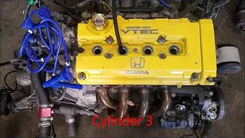 www.JDMEnginebay.com - JDM Honda B18C Type R 96 Spec Engine Compression Test Stock # 979