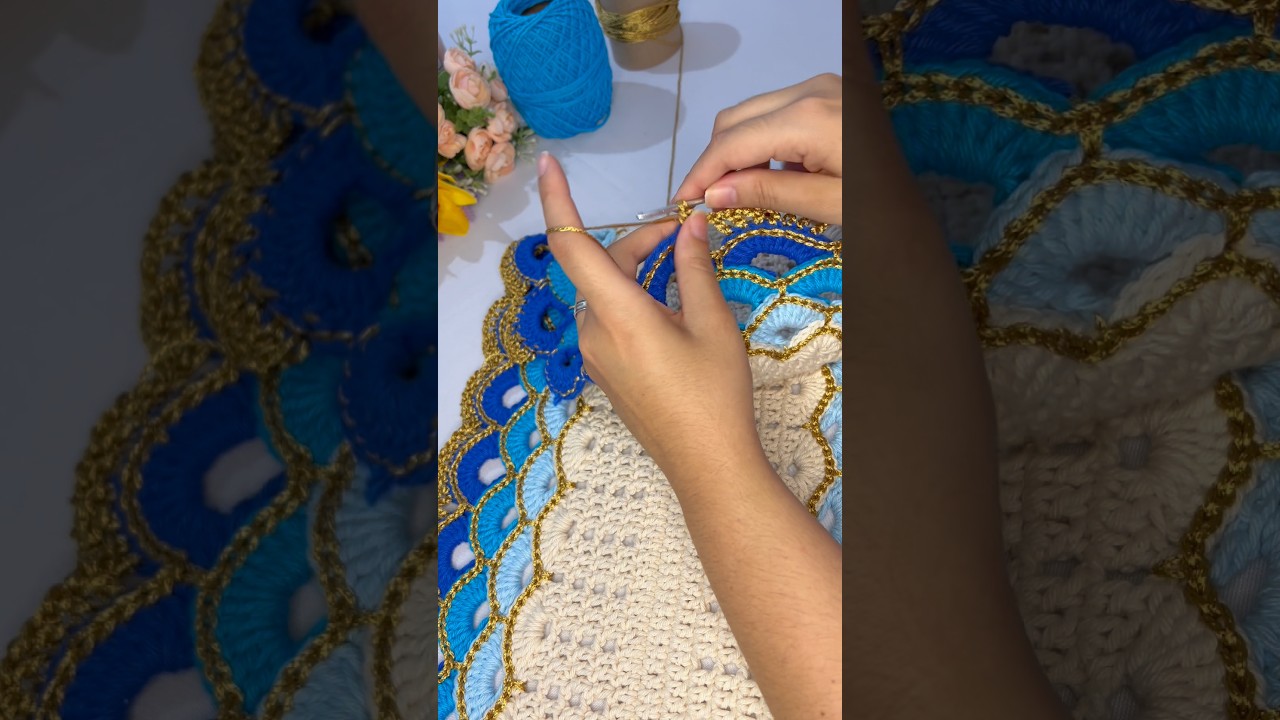 Clica no título acima ⬆️ trilho de mesa de crochê Turco luxo passo a passo caminho de mesa turco