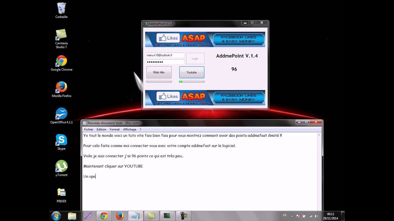 Tutoriel avoir des points addmefast en ilimité ! - YouTube