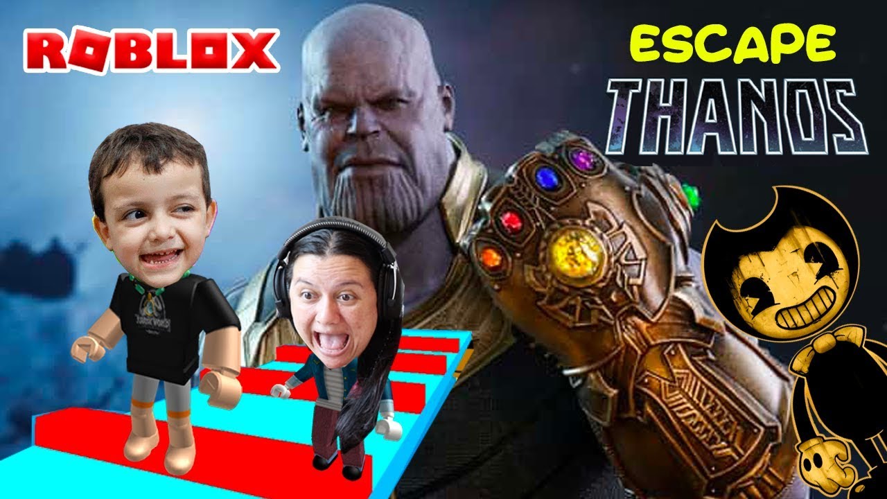 Roblox Rodrigo Thanos Vs Mamae Bendy Escape Thanos Obby Youtube - escape de casa malbada roblox