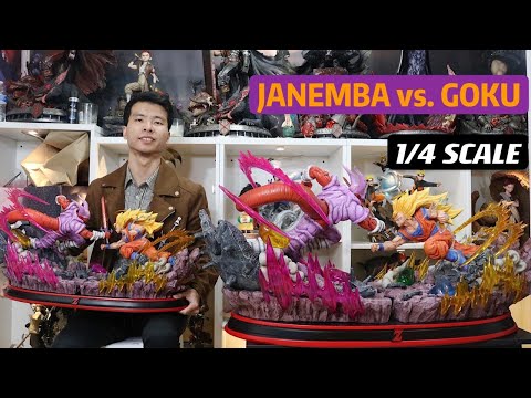 UNBOXING HUGE GOKU vs. JANEMBA 1/4 SCALE STATUE FROM DBZ BY DYNAMIC STUDIO.