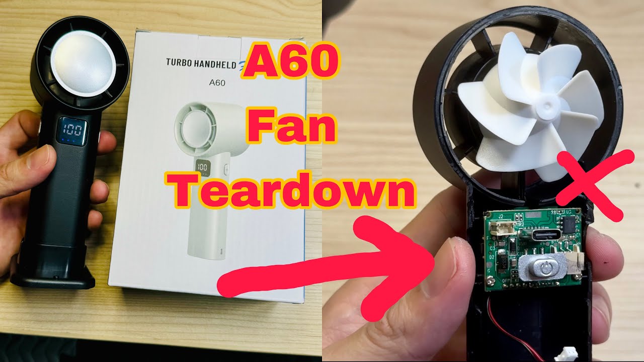 A60 TURBO HANDHELD FAN Teardown! - YouTube