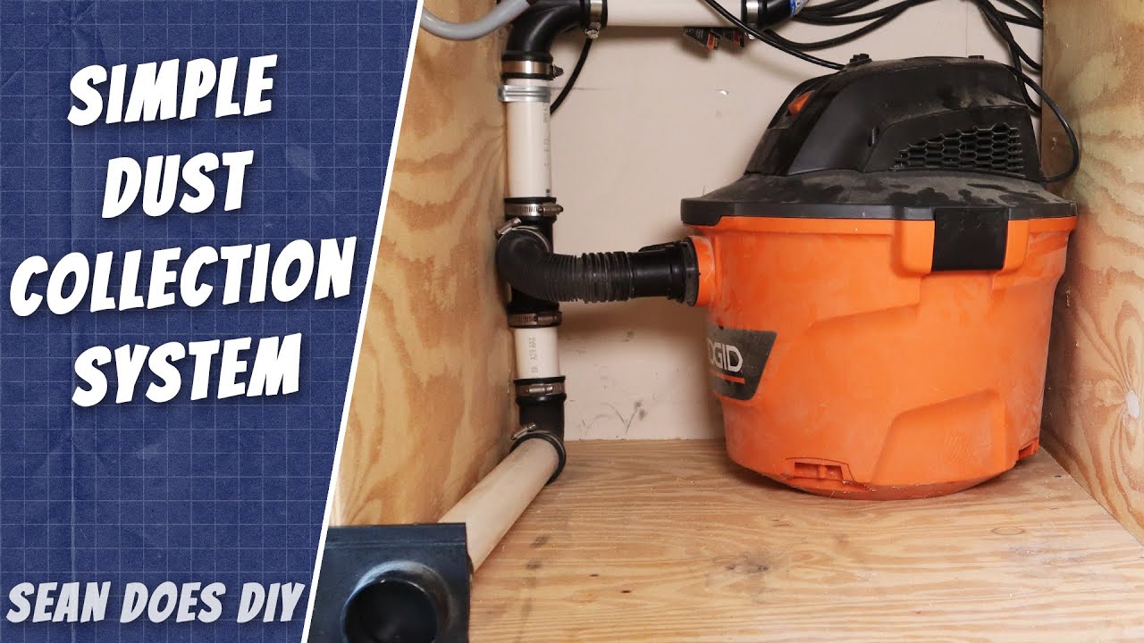 pelleten 945 Evakuering Easy Shop Vac Dust Collection System for a small garage workshop. - YouTube