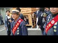 愛媛県西条祭りお旅所出発してる時の、秋川雅史さん