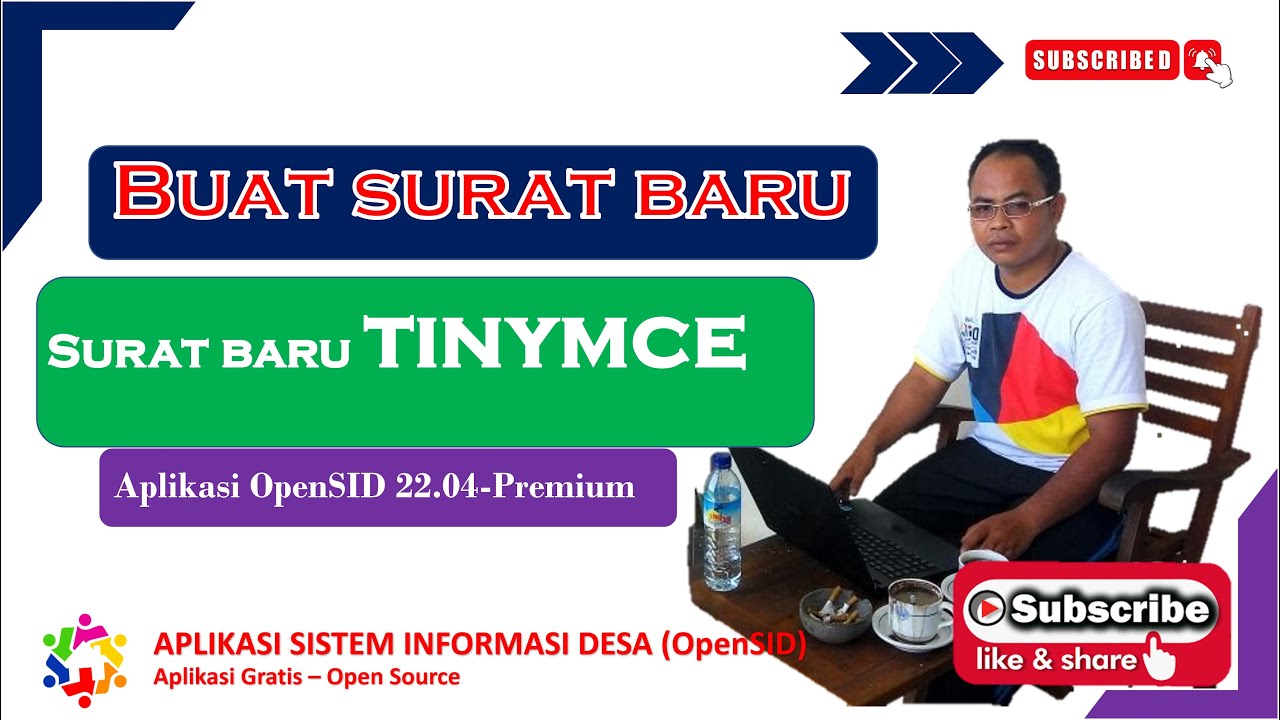 Cara Mudah Membuat Surat TinyMCE 2023 - YouTube