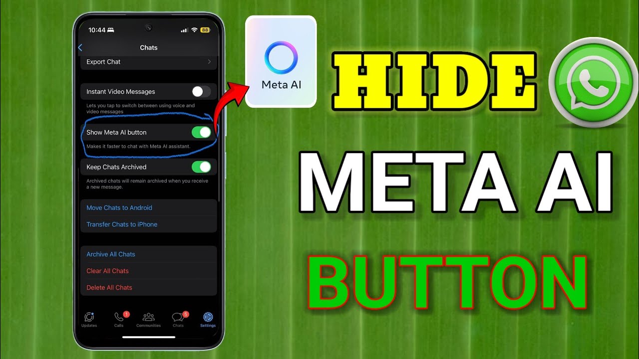 How To Remove Meta AI on WhatsApp | Delete Meta AI in WhatsApp | Hide ...