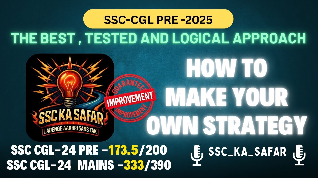 60 Days Strategy For SSC CGL 2025 | The Best And Logical strategy for ...