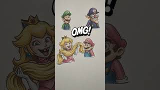What Wrong with the Princess?😱 Super Mario and Luigi DIY PUZZLE Game #mario #princess #shorts