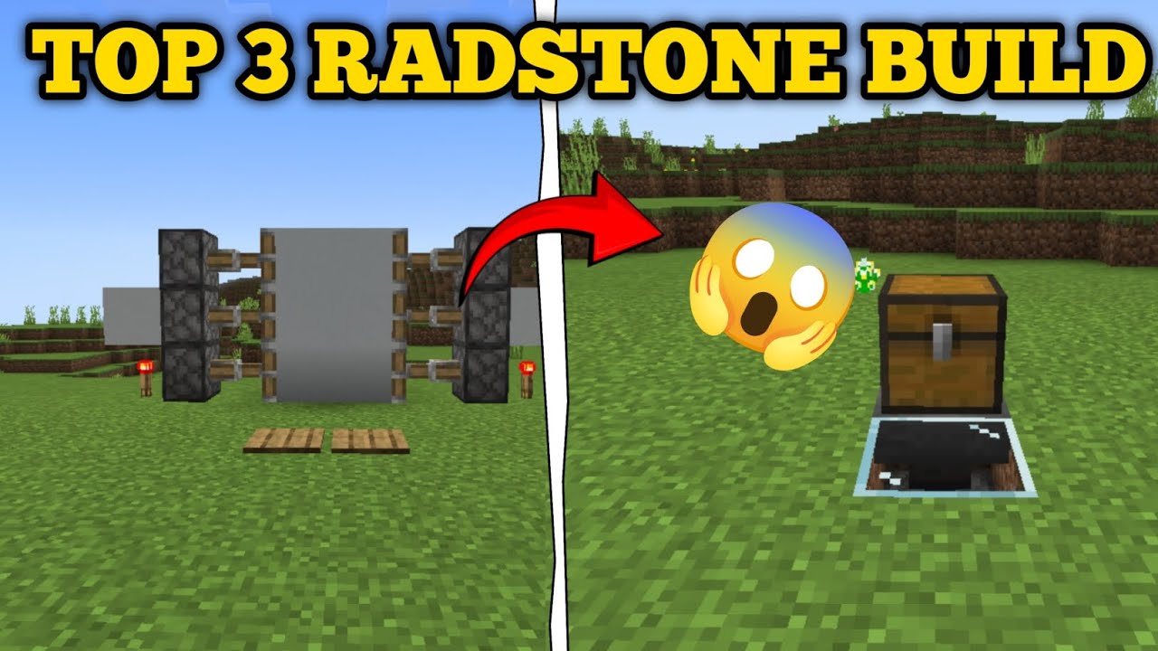 Top 3 best redstone build 👉 in Minecraft #minecraft #minecraftbuild # ...