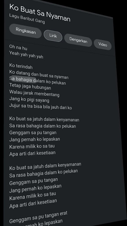 lagu tetap jaga hubungan