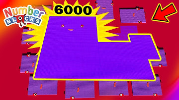 NUMBERBLOCKS PUZZLE Tetris Game 6000 Mathlink ASMR RAIN ONLY Numberblocks 600 Fanmade Animation