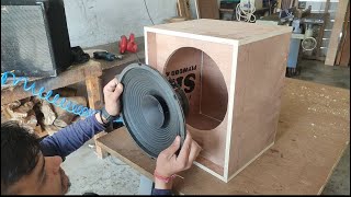 Speaker Cabinet making Procces || how to make a speaker box at home