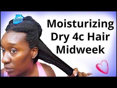 how-to-moisturize-4c-natural-hair-midweek|-retain-moisture-&-length-lbc-method