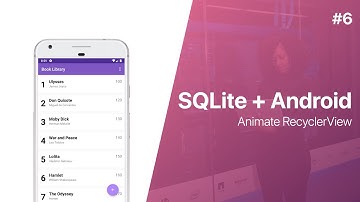 SQLite + Android - Animate Recyclerview (Book Library App) | Part 6