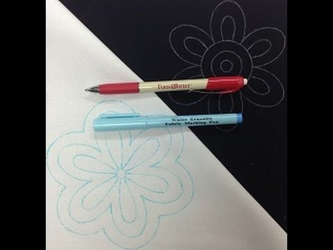 Water-soluble fabric marker: are you making this mistake when you