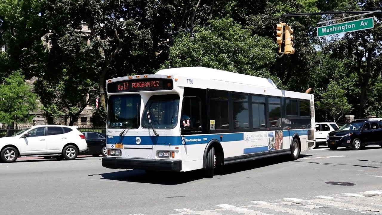 MTA New York City Bus 2004 Orion VII Gen 2 CNG 7799 On The Bx17 Bus
