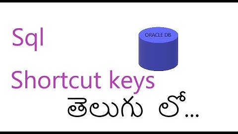 Sql developer shortcut keys #tech4 #sqldeveloper #sql #oracle11g #oraclesql