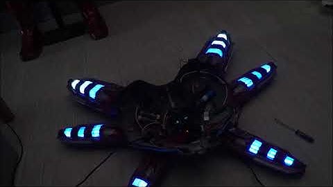 #FASTLED PACIFICA ANIMATION RUNNING ON MK85 COSPLAY WEAPONS.