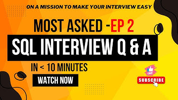 Top SQL Interview Questions & Answers - Part 2 | Ace Your Tech Interview