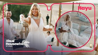Chanel wears a wedding dress to Stanbury's wedding | Season 1 | Real Housewives of Dubai