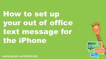 How to Set up Your Out Of Office Text Message for the IPhone