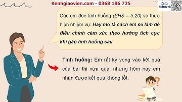 Giáo án powerpoint CĐ2: Điều chỉnh cảm xúc bản thân | GA điện tử HĐTN 8 Cánh diều