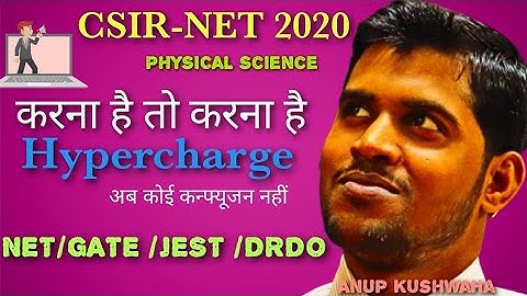 PARTICLE  PHYSICS |Ep-5| Hypercharge | CSIR-NET / GATE /  JEST ||Physics Scholar-Anup  kushwaha Sir.