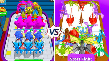 Merge Master Blue Monster vs Monster Catch Run Android Gameplay