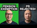 PENSION EXEMPTION: THE PR TRAP?