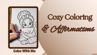 Cozy Coloring & Positive Affirmations 🌙💖 | Relax, Unwind & Color With Me 🎨✨