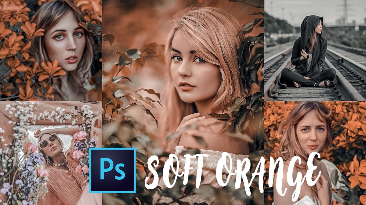🔥🔥SOFT ORANGE Look Preset for PHOTOSHOP🔥🔥