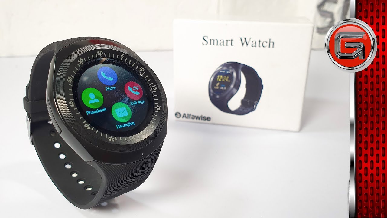 Y1 Smart Watch Unboxing Pairing and Review - £10 Round HD Display -