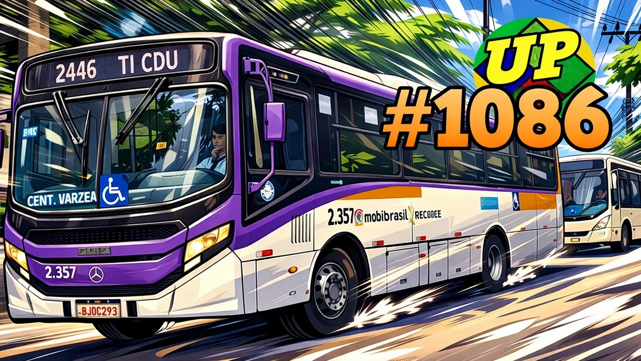#1086 - Muitos ônibus na Cidade Universitária - Ônibus Recife