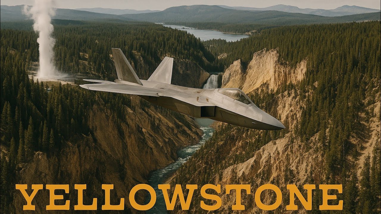 INSANE F-22 Raptor Low Flyover of Yellowstone National Park in 4K – MSFS2024