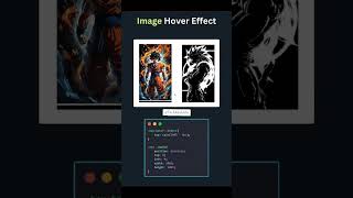 Image Hover Effect in HTML CSS 🔥 | Stunning Animation Trick | Easy Trick #codingtips #shorts