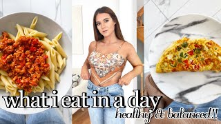 WHAT I EAT IN A DAY: Healthy and Balanced Meals !