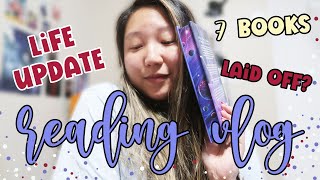 week long reading vlog | 7 books and major life update plus unplugged book box unboxing