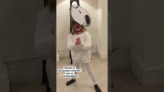 How to make a homemade Snoopy Costume #shorts #shortvideo #short #shortsvideo