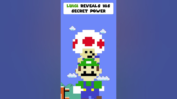 Luigi reveals his Secret Power #shorts