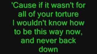 Video thumbnail of "Fighter-Christina Aguilera with lyrics"